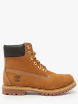 Enkellaarsjes Uit Leder Timberland Bruin women 3617131